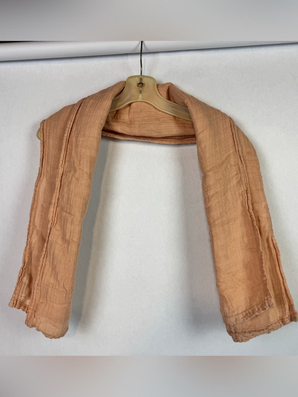 Light Peach Women's Scarf - Elegant Lightweight Wrap